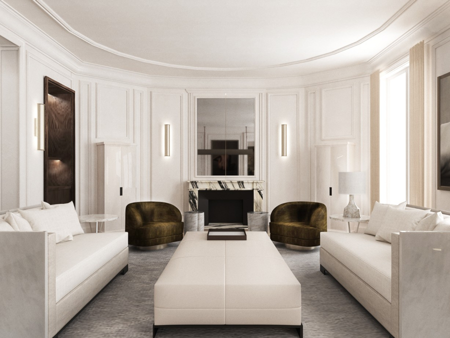 Modern Living Rooms Ideas by Gilles & Boissier. With its timeless design, this living room combines the modern with the classic lines of Parisian flats.