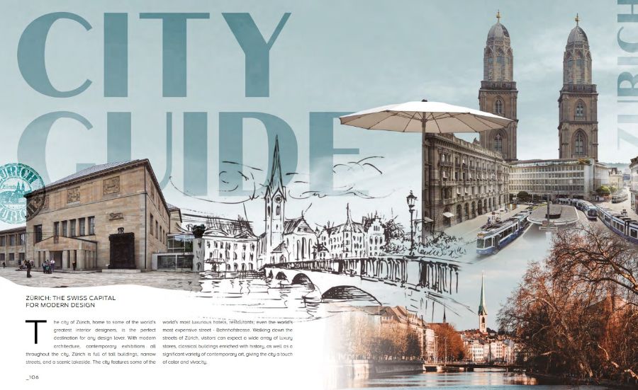 Modern Design Magazine Home'Society Winter Issue Second Edition zurich city guide