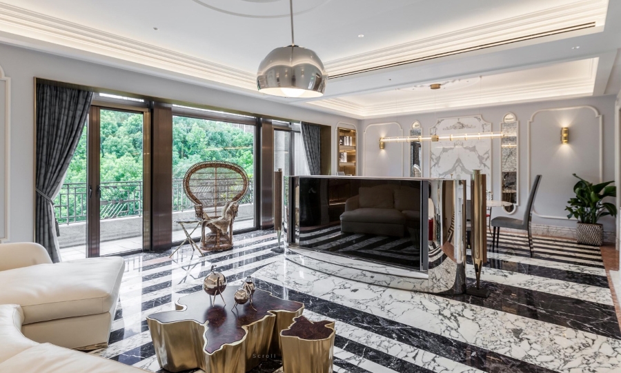Home Interior Design Ideas by Nong Studio - Luxury Mansion Shanghai Living Room