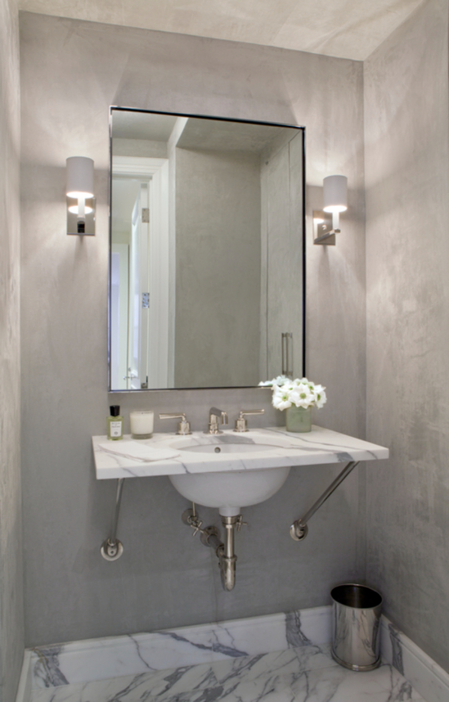 Alyssa Kapito Interiors - New York Interior Design_Madison Avenue Renovation Bathroom Design