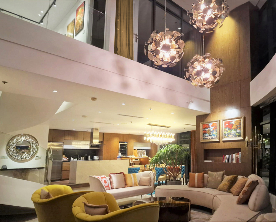 modern living room by Swiss Attixs Hospitality Group