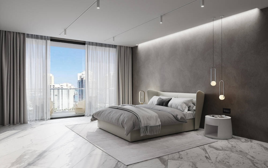 Natalia Neverko Design Project: Bedroom with grey tones