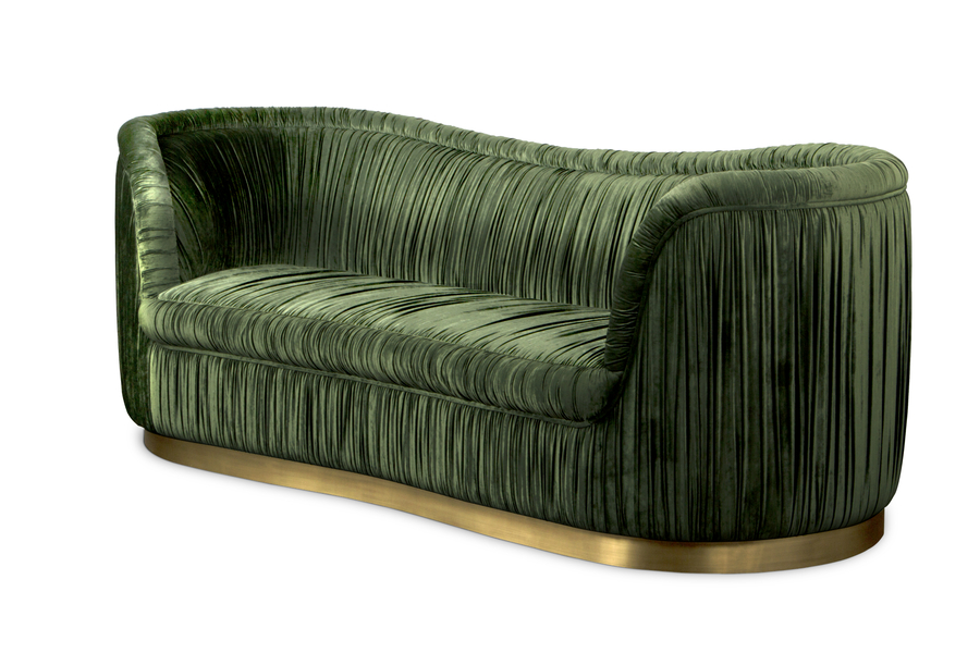 modern contemporary sofas green and golden sofa