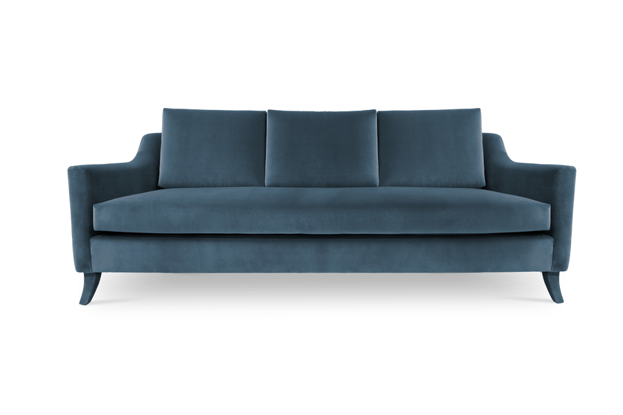 modern contemporary sofas blue velvet sofa design