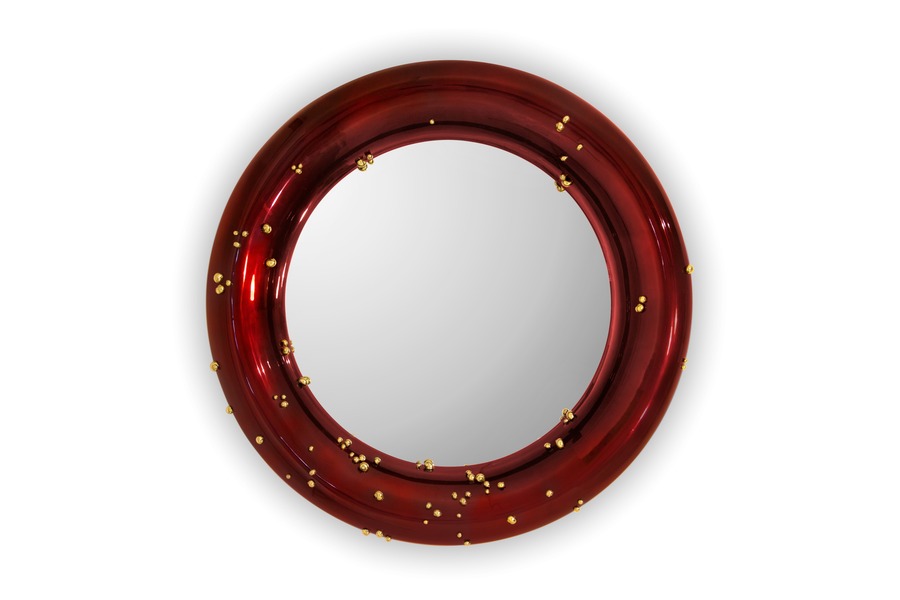 Decor your Home for the Holidays red mirror
