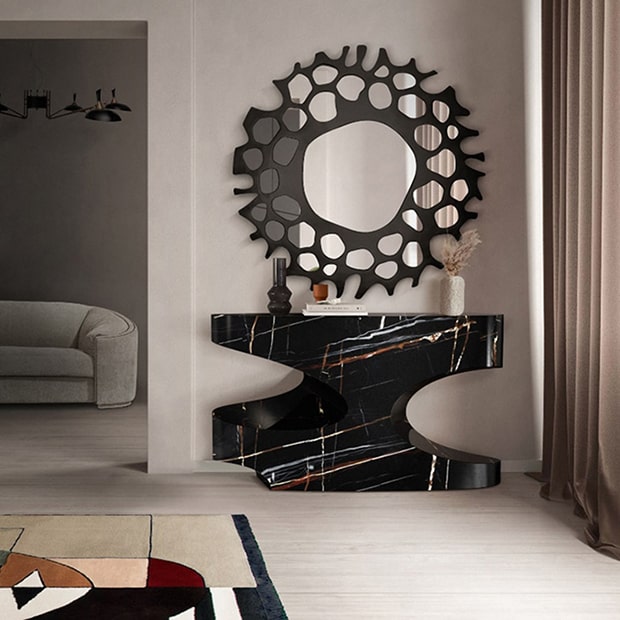 ARDARA | Gold Modern Console by BRABBU