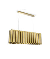 AURUM Zeitgenössisches Messing Kronleuchter-Design von BRABBU erfüllt Ihre moderne Wohnkultur durch das gehämmerte Messing.