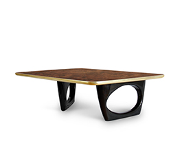Sherwood Rectangular Coffee Table Mid Century Modern Design by BRABBU is a wood coffee table ideal for a modern home decor.