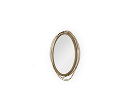 KAYAN Round Mirror Modern Design by BRABBU reflects a set of emotions in a modern home decor.