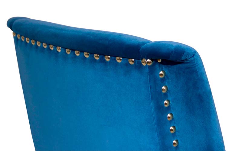 INCA Armchair Mid Century Modern Design by BRABBU recalls the Inca Empire in the shape of a velvet armchair.