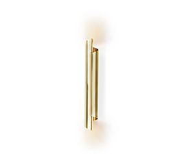 CYRUS Wall Light Contemporary Lighting Design by BRABBU fulfils your modern home decor through its hammered brass.