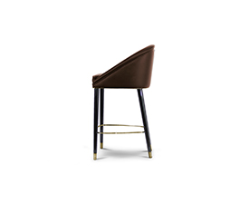 MALAY Counter Stool Mid Century Design by BRABBU is a velvet bar stool with a mystical soul.