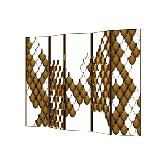 KOI | Zeitgenössisches Faltendes Wandschirm-Design von BRABBU