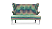 SIKA RARE II | 2 Seat Sofa Mid Century Modern Furniture by BRABBU