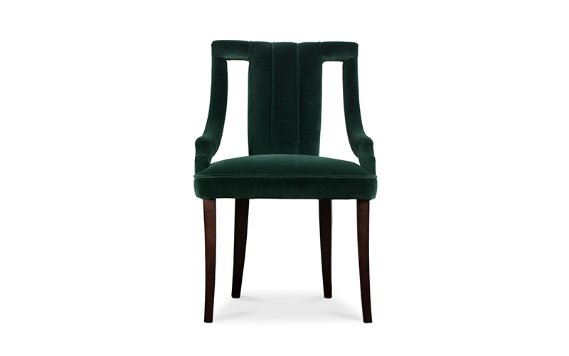 CAYO | Velvet Dining Chair Modern Design by BRABBU