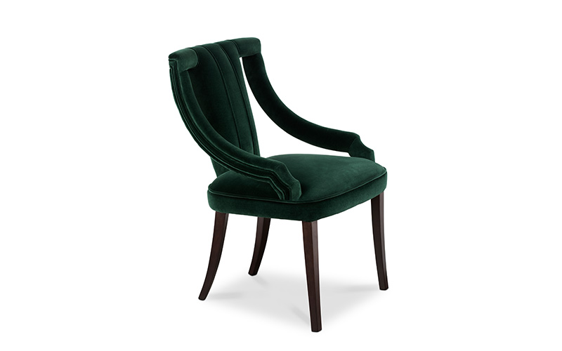 CAYO | Velvet Dining Chair Modern Design by BRABBU