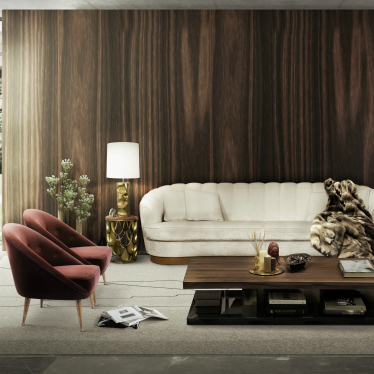 Modern living room design. 